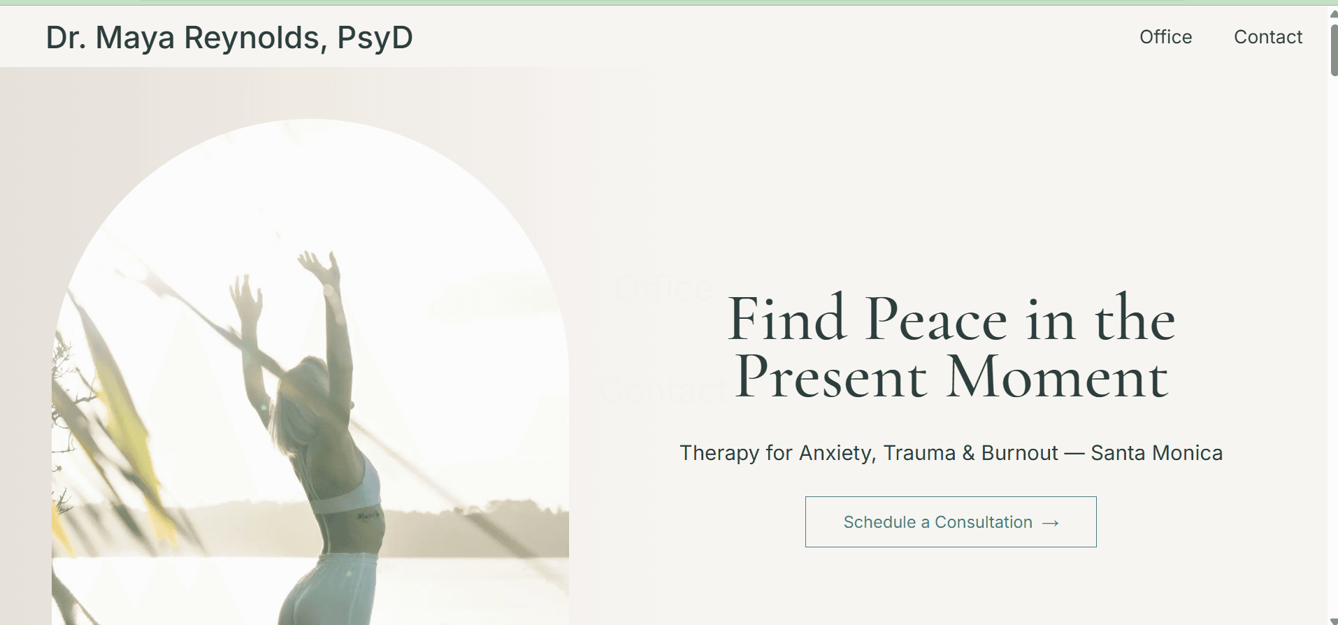 Therapeutic Practice Website | Next.js + Tailwind