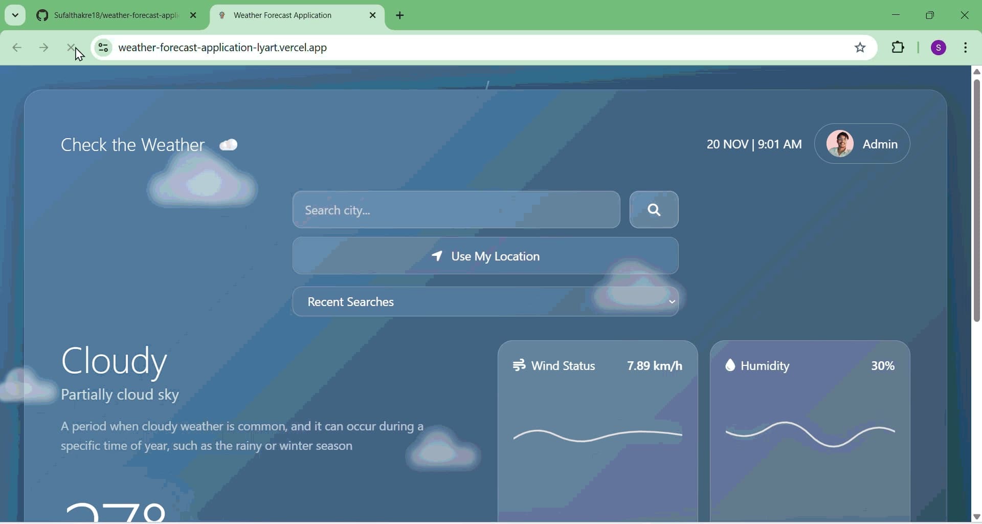 FWeather Forecast Application